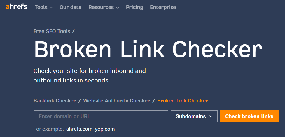 Find Broken Links