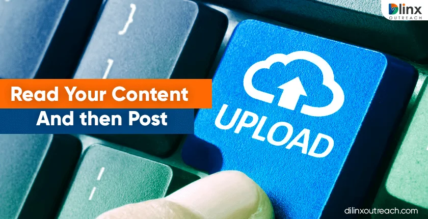 Read Your Content And then Post