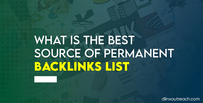 Best Source Of Permanent Backlinks List
