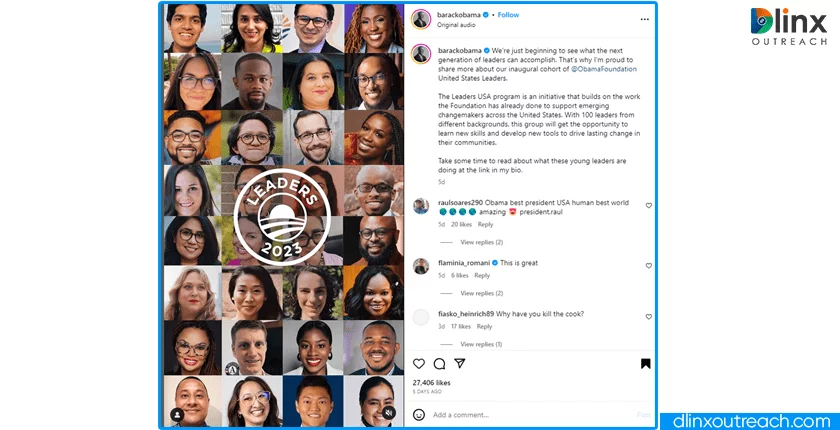 US president Barak Obama Tweet